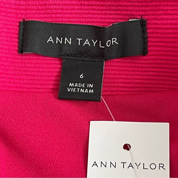 Ann Taylor Pink Mini Skirt Women’s Size 6 Lined Textured Fabric - Picture 7 of 8